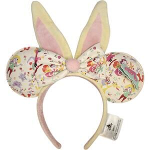 Disney Minnie Mouse Reigning Rabbits Headband Bendable Ears & Butterfly Easter